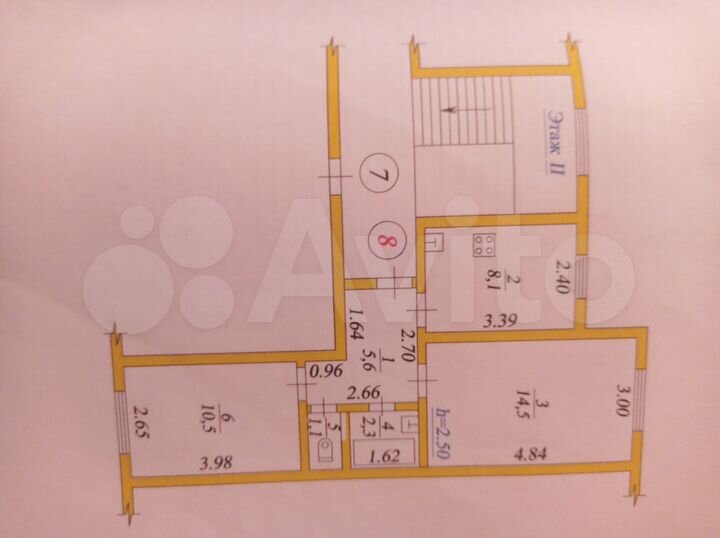 2-к. квартира, 42,1 м², 2/2 эт.
