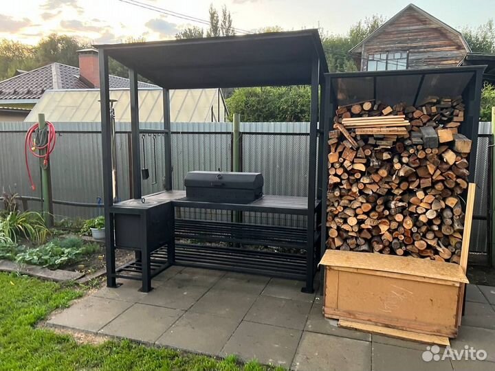 Мангал в стиле лофт