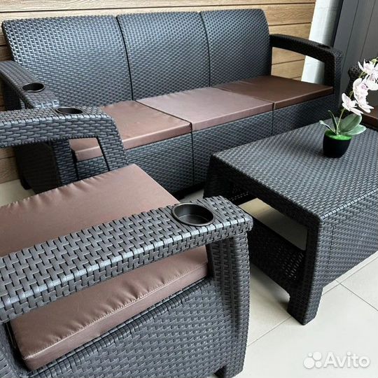 Садовая мебель уличная под ротанг 5 set