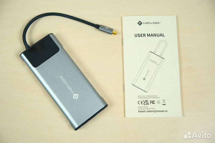 UBS Type-C хаб Novoo 12 в 1