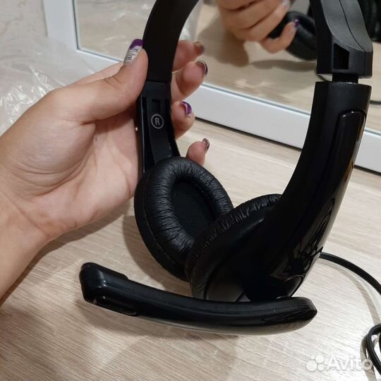 Наушники с микрофоном проводные Aceline AH-220