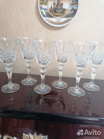 Фужеры хрусталь Bohemia