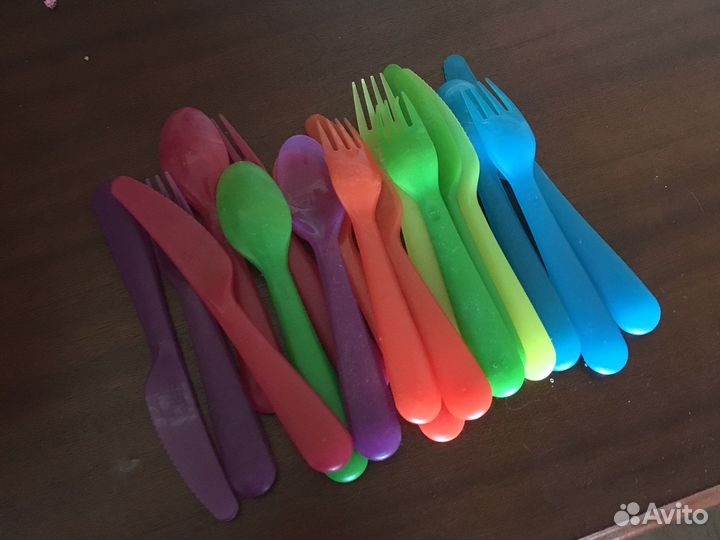 Набор детских столовых приборов Икея IKEA