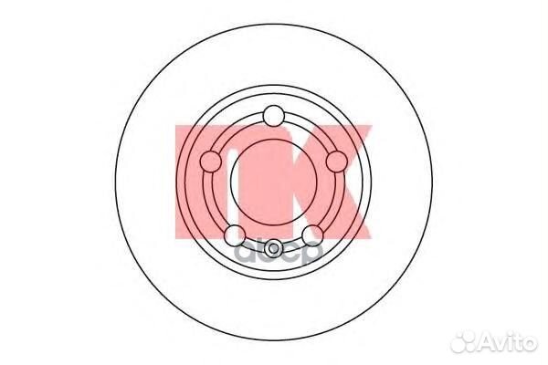 204761NK диск тормозной задний Audi A2/A3/TT,V