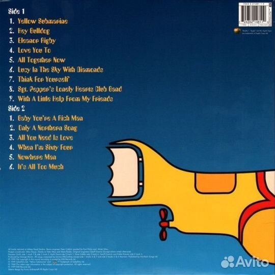 Винил The Beatles – Yellow Submarine Songtrack