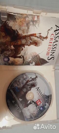 Диск assassin'S creed III ps3