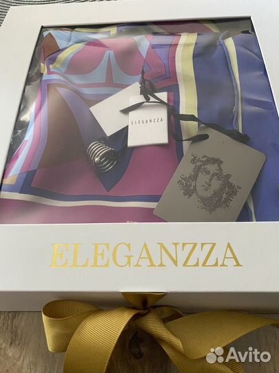 Шелковый платок шейный Eleganzza