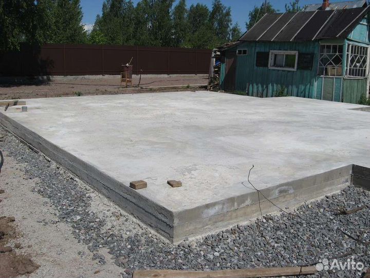 Бетонные работы, фундамент