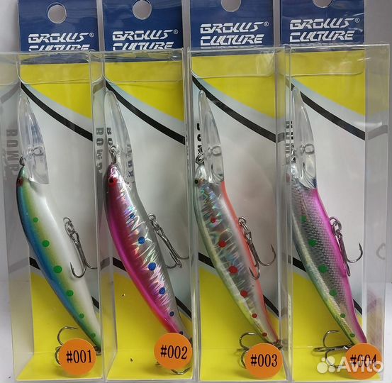 Воблеры для троллинга bomber 5 шт