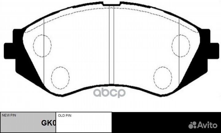 Колодки chevrolet Lacetti,Aveo ckkd-5 CTR