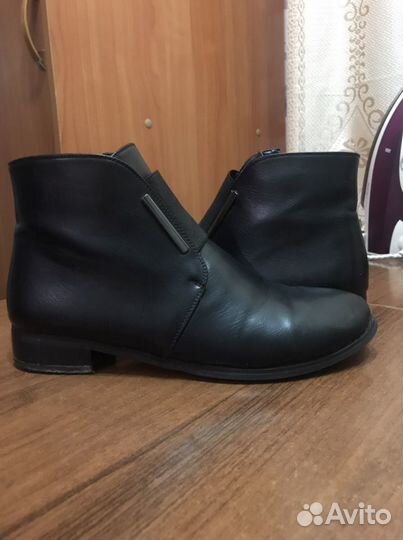 Ботинки кожаные