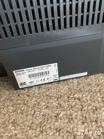 Цветной принтер epson tx650