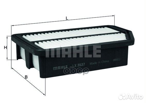 Фильтр воздушный LX3537 Mahle/Knecht