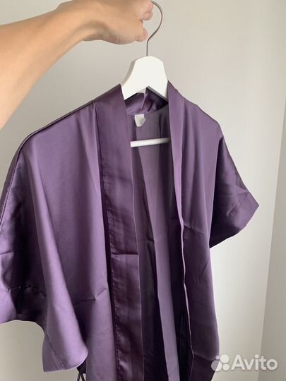 Халат женский атласный