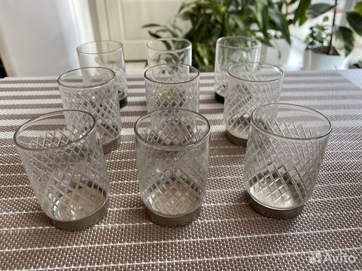 Рюмки СССР тонкое цветное стекло