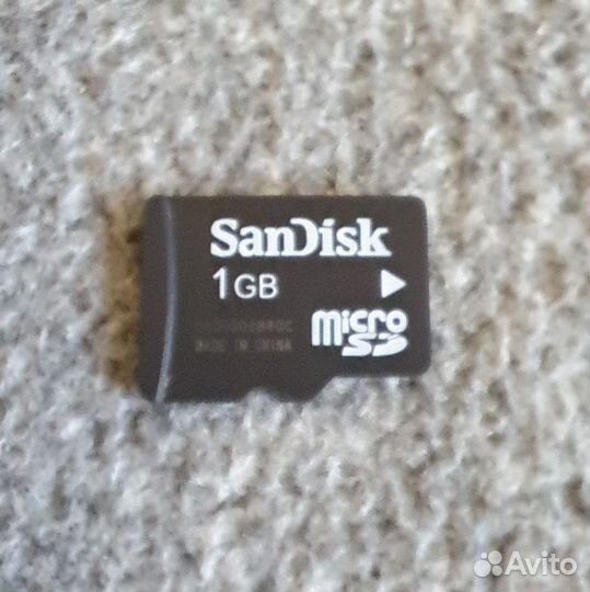 Карта памяти MicroSD 1GB + адаптер SanDisk