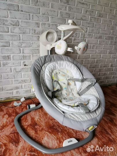 Детские электронные качели шезлонг