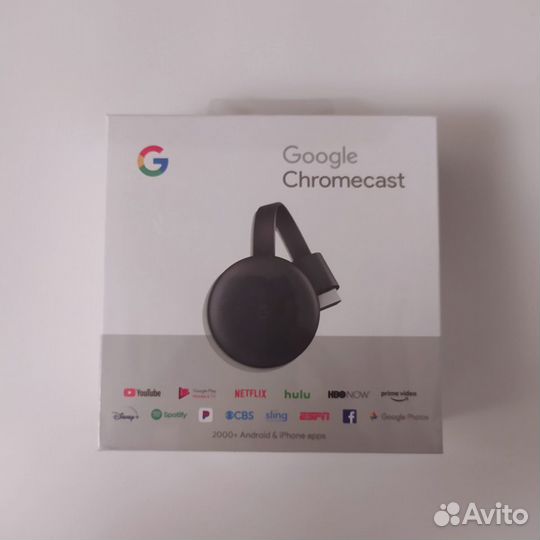 Google Chromecast 3 Гугл Хромкаст новый в упаковке