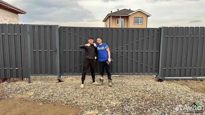 Заборы из профлиста монтаж