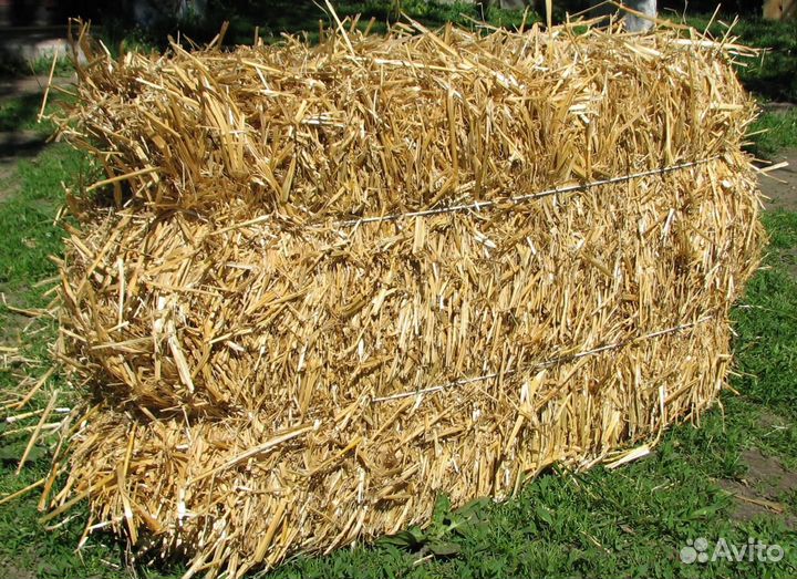 Ржаная солома в тюках