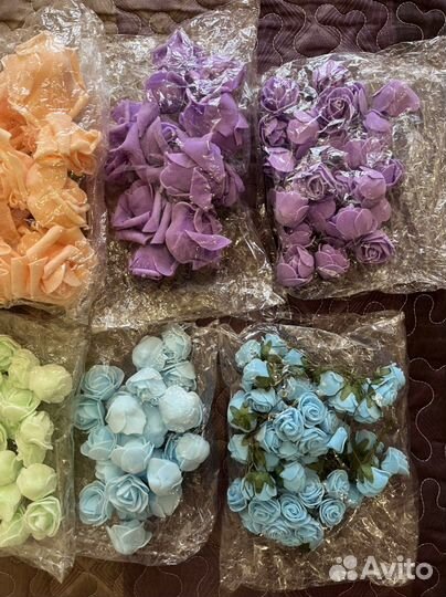 Цветы из фоамирана для рукоделия и подделок