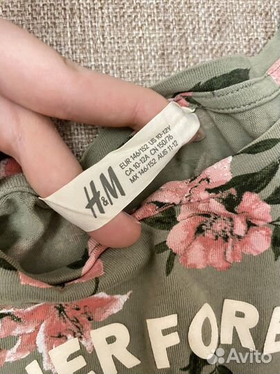 Футболка H&M детская для девочки