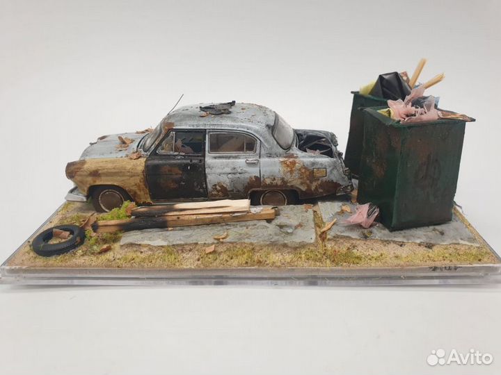 Диорама Волга газ 21И 
