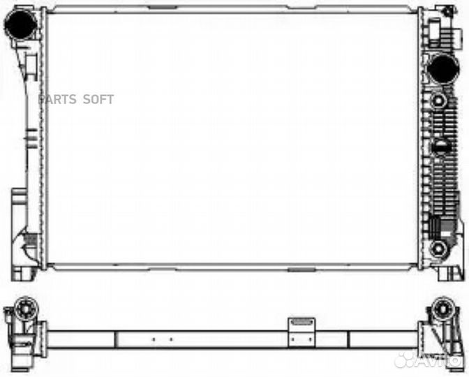 Радиатор охлаждения Мерседес W204 09