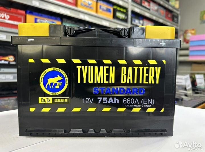 Аккумулятор 75 Ач на Ларгус