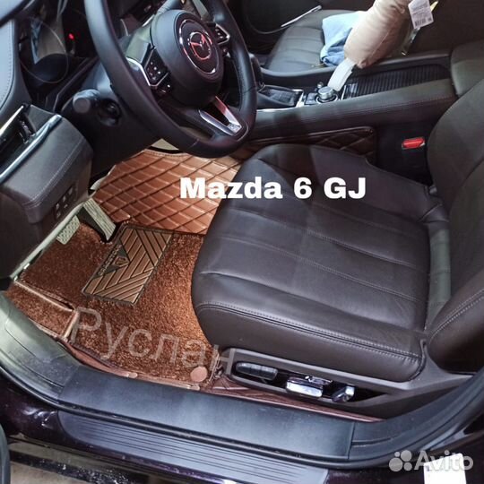 3D коврики из экокожи Mazda 6 Мазда 6