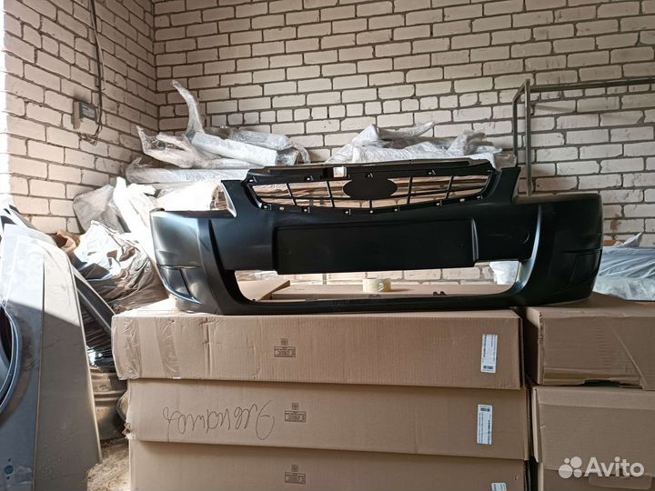 Бампер передний Лада приора 2 неокрашенный