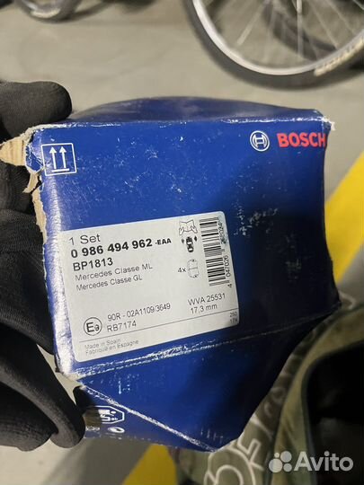 Тормозные колодки на mercedes 166