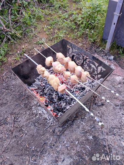 Костровая чаша квадратная с доставкой по РФ