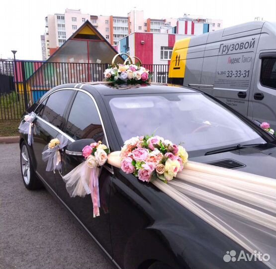 Украшение на свадебную машину