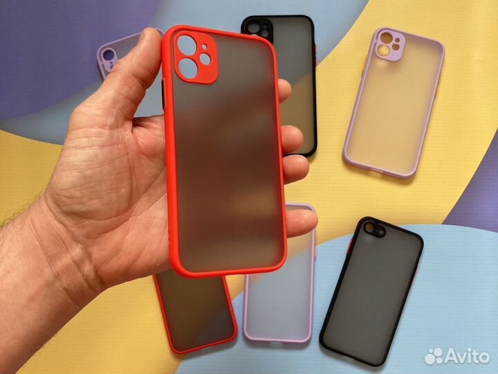 Чехол на iPhone 7 / XR / 11 цветной