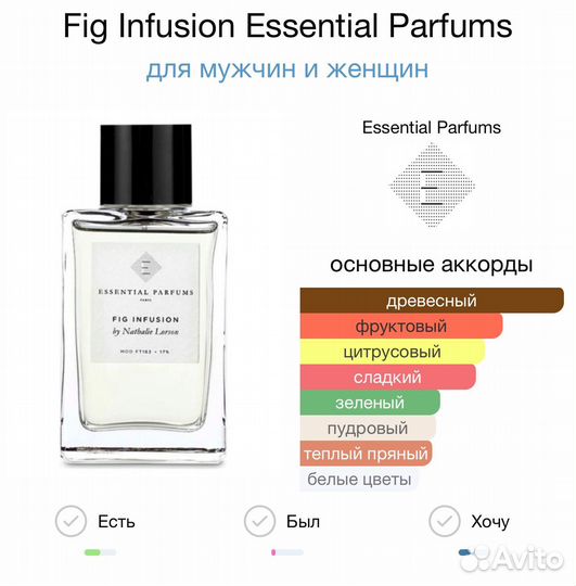 Essential parfums paris FIG infusion by nathalie