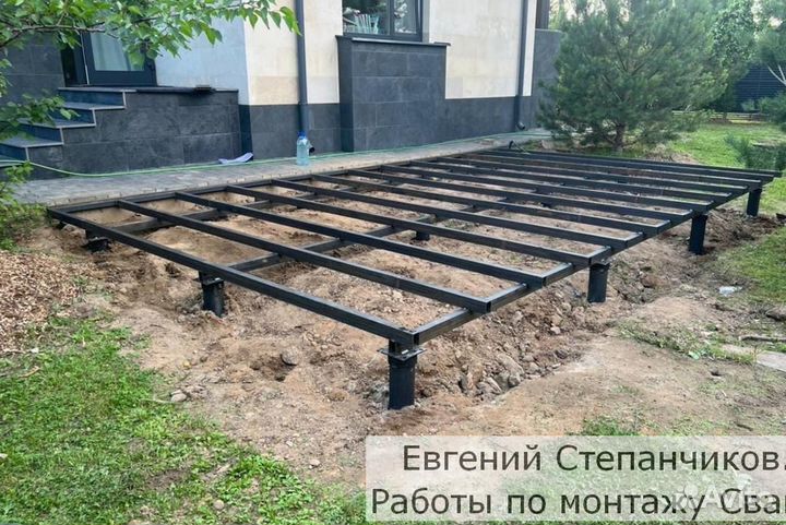 Винтовые сваи с установкой