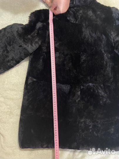Шуба мутоновая с капюшоном
