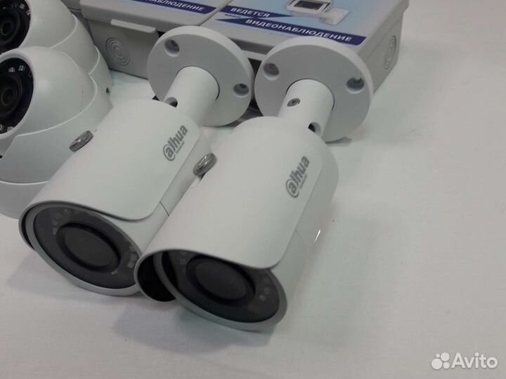 8 Камер видеонаблюдения 4Мп регистратор Dahua