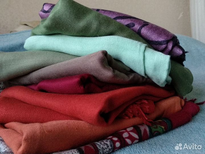 Накидка женский палантин с бахромой 170х60