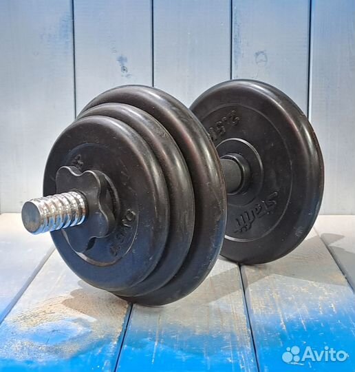 Гантель разборная обрезиненная starfit DB-716 10кг