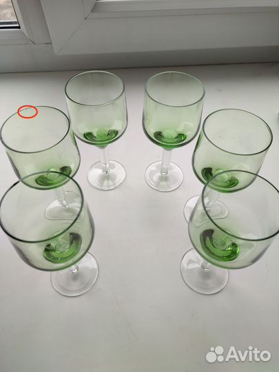 Бокалы СССР цветное стекто