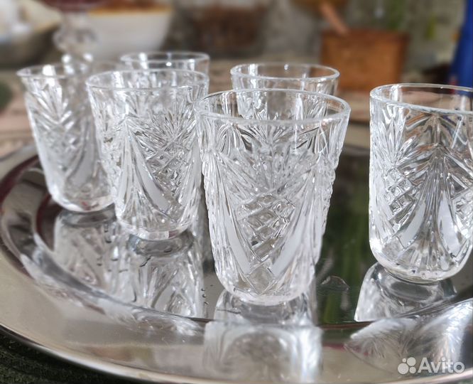 Хрусталь графин и стопки