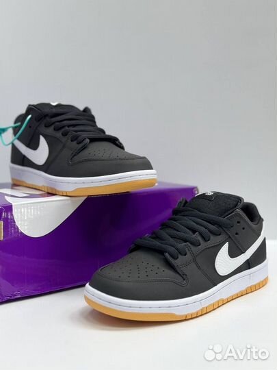 Кроссовки Nike dunk чёрные 5
