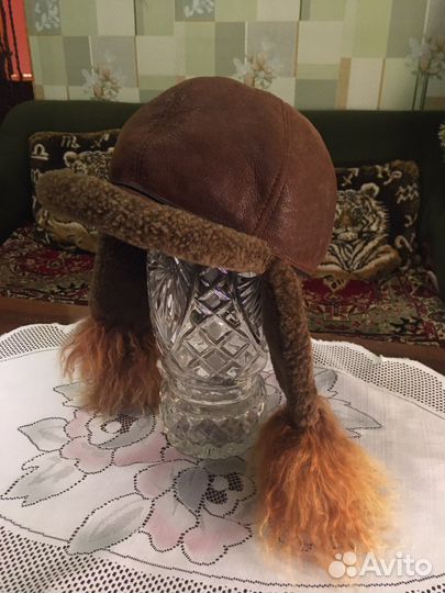 Шапка ушанка женская Овчина