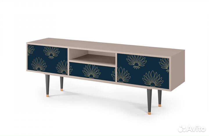 Тв-тумба T6 - Сатин - Blue Lotus
