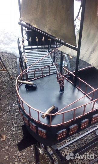 Модель-мангал корабль