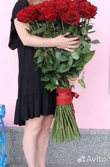 Высокие розы Доставка цветов