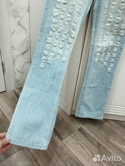 Винтажные джинсы с потертостями Yes Jeans 42 р 26