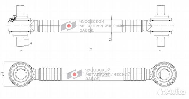 Штанга реактивная MAN, аналог 81432206236